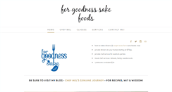 Desktop Screenshot of eatforgoodnesssake.com