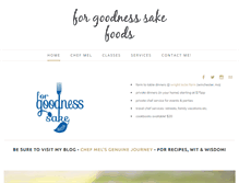 Tablet Screenshot of eatforgoodnesssake.com